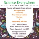 Science Everywhere from 23 Nov to 27 Nov 2020