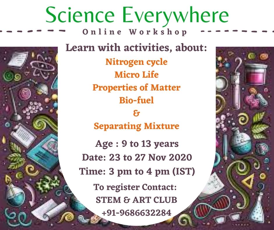 Science Everywhere from 23 Nov to 27 Nov 2020