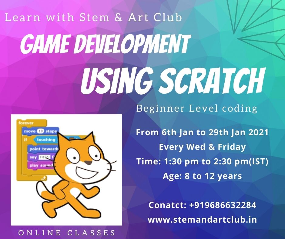 Games Development with SCRATCH – 6 Jan to 29 Jan 2021